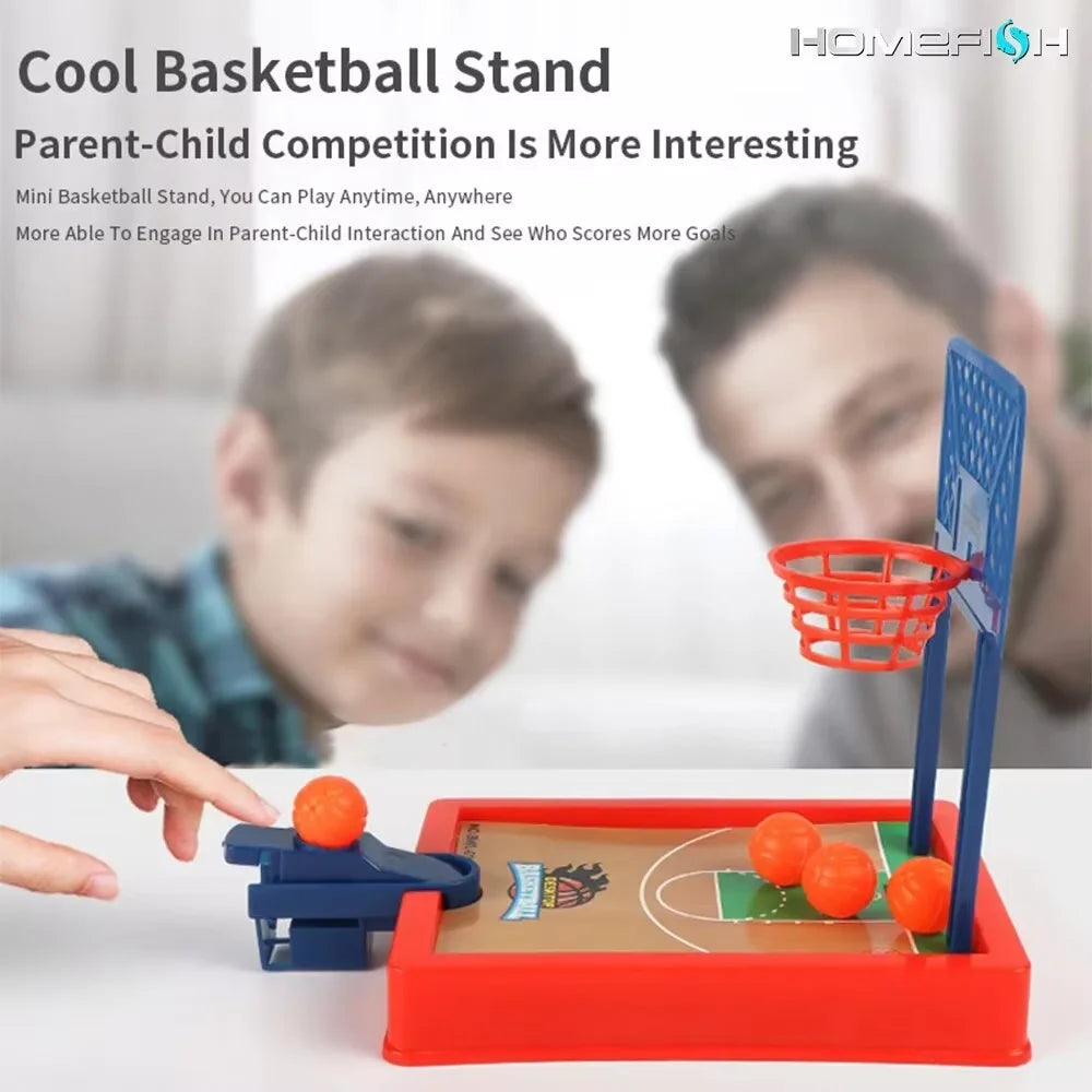 Mini basketball - desktop portable travel or office game set, suitable for indoor or outdoor use.