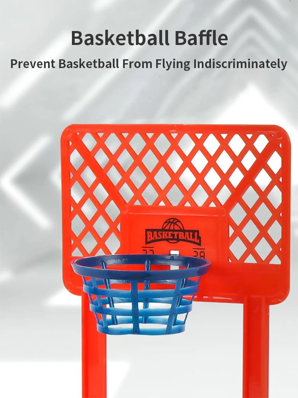 Mini basketball - desktop portable travel or office game set, suitable for indoor or outdoor use.