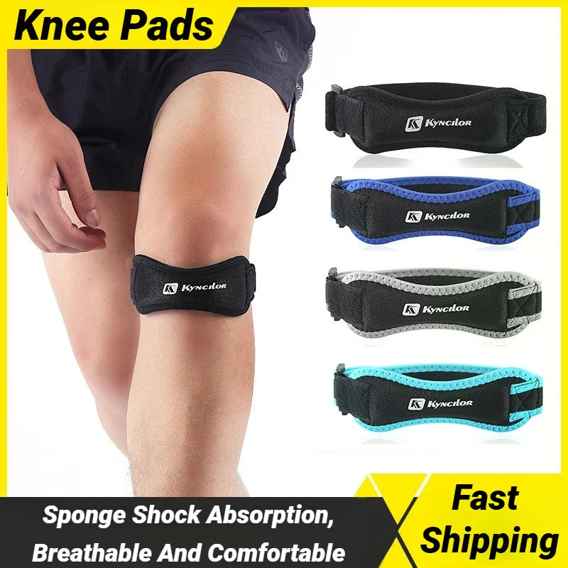 Kneecap Knee Tendon Support Strape Brace Adjustable Absorption Compression Pad Sleeve