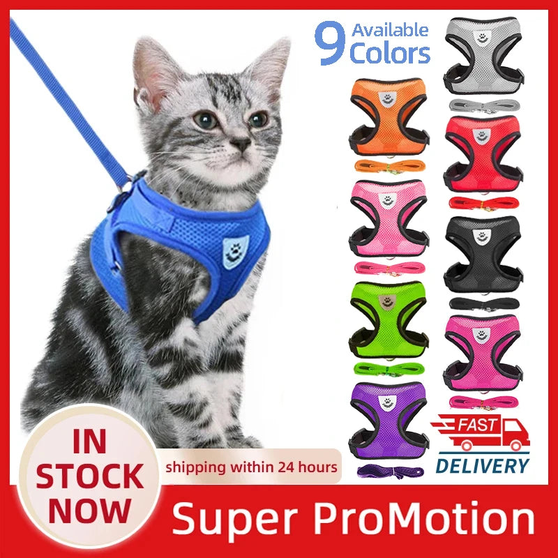 Cat Harness Vest For Small Medium Pet Accessories