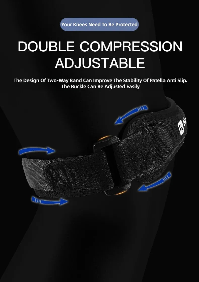 Kneecap Knee Tendon Support Strape Brace Adjustable Absorption Compression Pad Sleeve