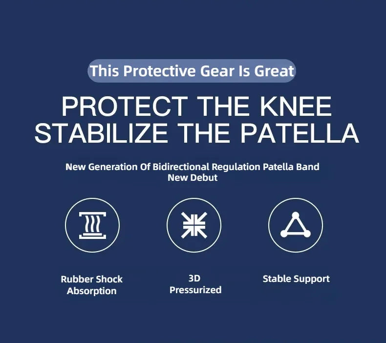 Kneecap Knee Tendon Support Strape Brace Adjustable Absorption Compression Pad Sleeve