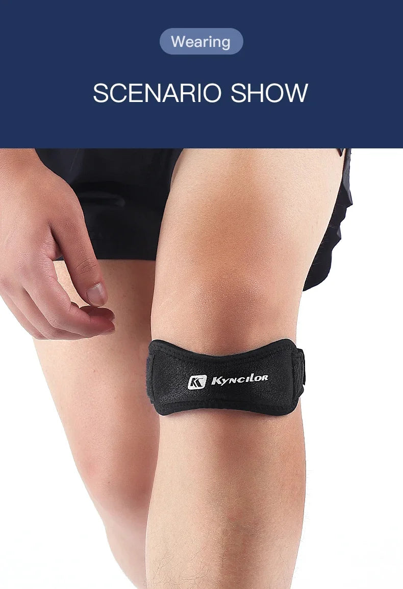 Kneecap Knee Tendon Support Strape Brace Adjustable Absorption Compression Pad Sleeve