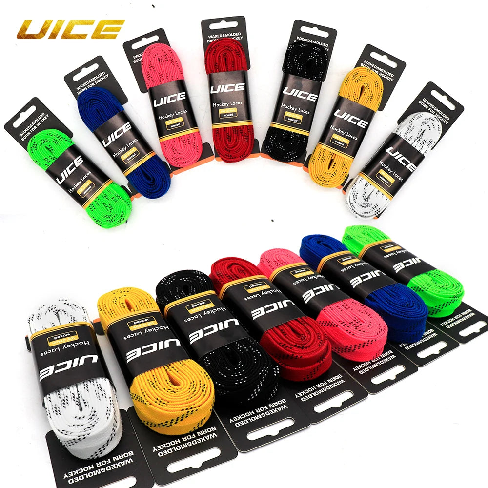 Ice Hockey Skate Laces 84 96 108 - Reinforced Waxed Tip