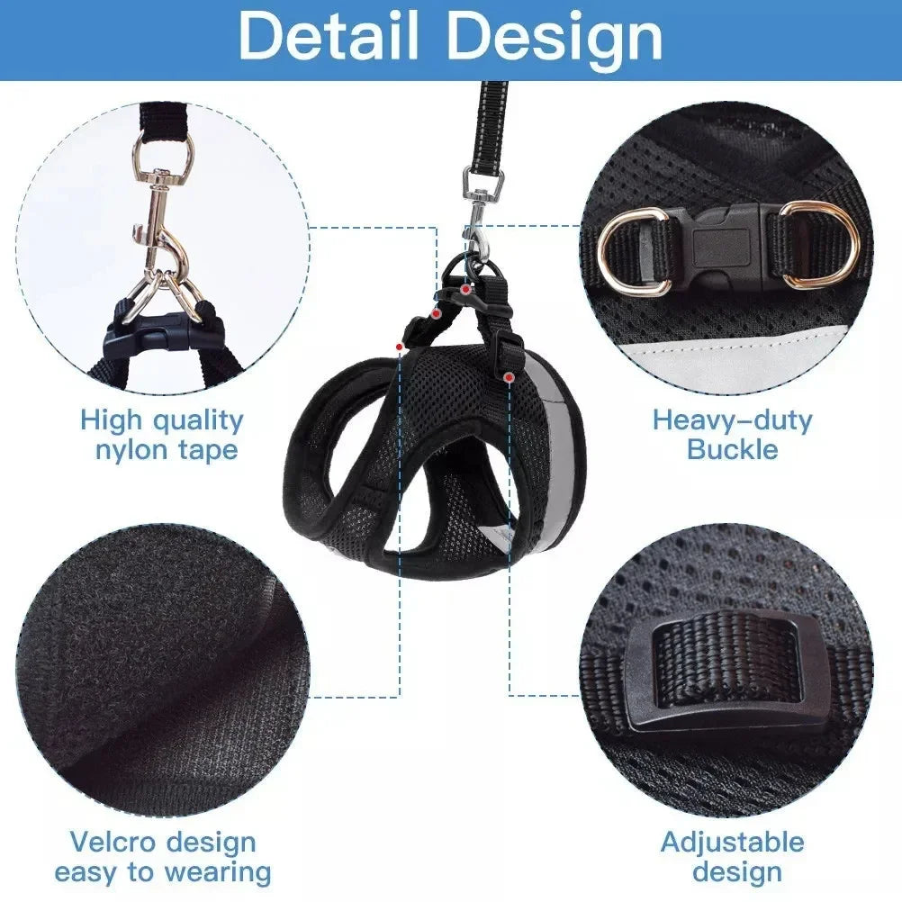 Dog Chest Strap Breathable Mesh Traction Rope