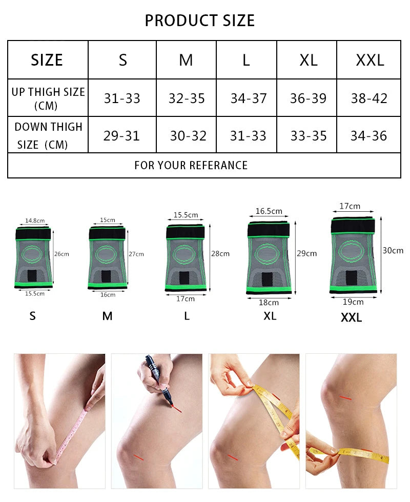 1PCS Adjustable Sports Knee Pad Knee Pain Relief Patella Stabilizer Brace
