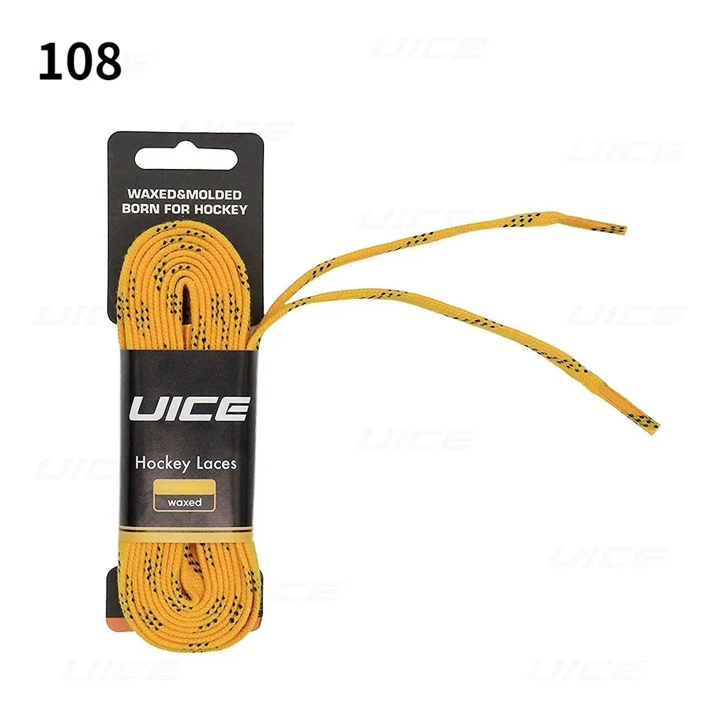 Ice Hockey Skate Laces 84 96 108 - Reinforced Waxed Tip