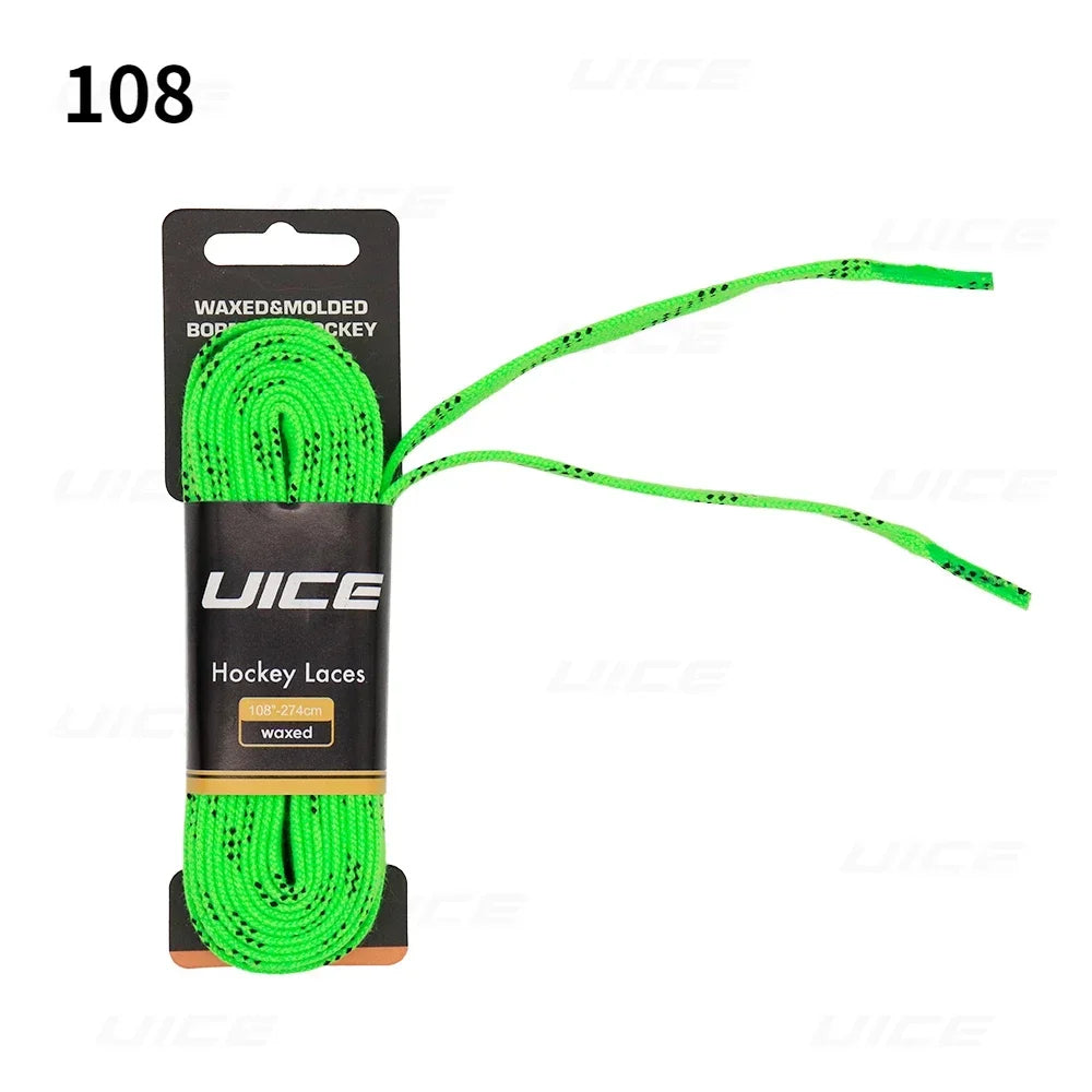 Ice Hockey Skate Laces 84 96 108 - Reinforced Waxed Tip