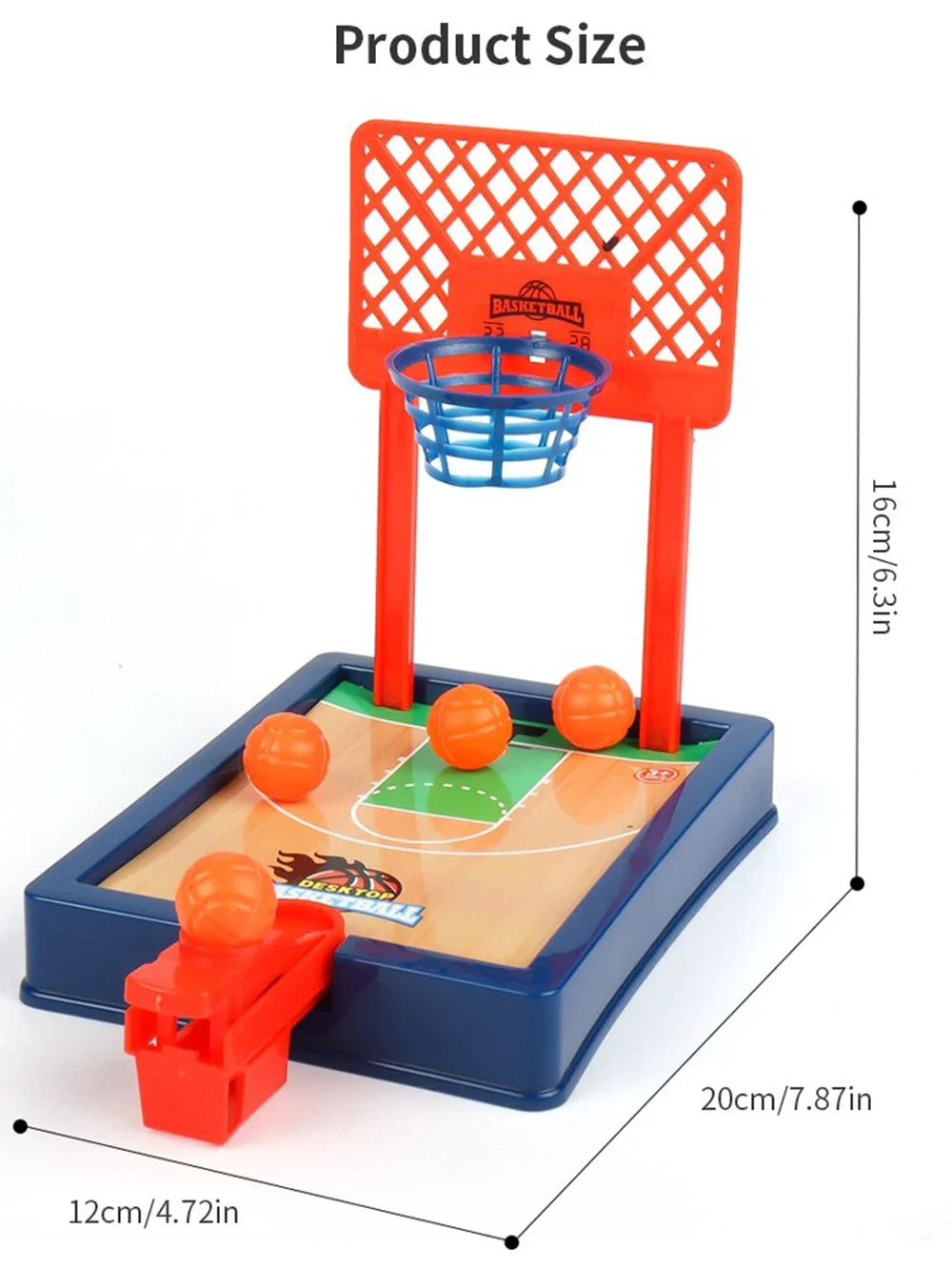 Mini basketball - desktop portable travel or office game set, suitable for indoor or outdoor use.