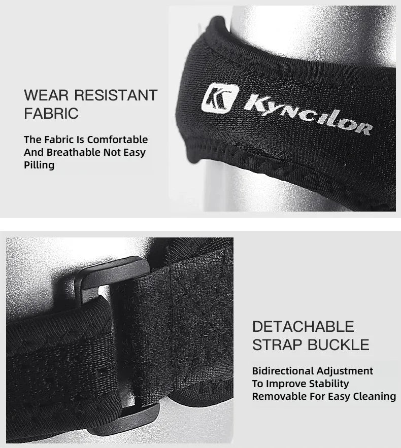 Kneecap Knee Tendon Support Strape Brace Adjustable Absorption Compression Pad Sleeve