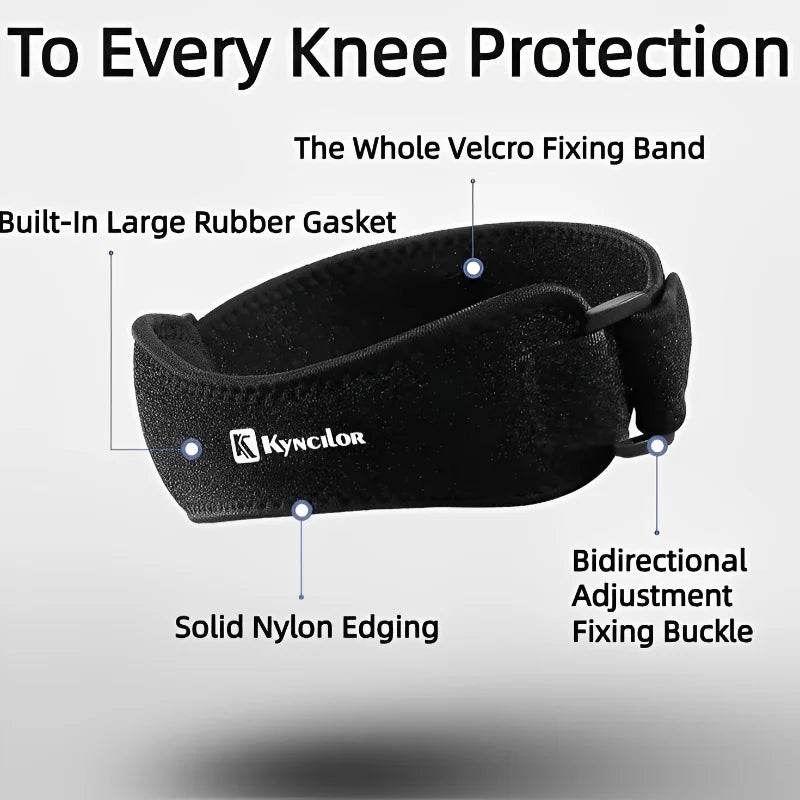 Kneecap Knee Tendon Support Strape Brace Adjustable Absorption Compression Pad Sleeve