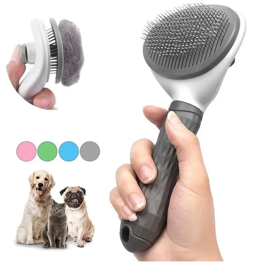 Self- Cleaning Pet Hair Remover Brush for Dogs and Cats G