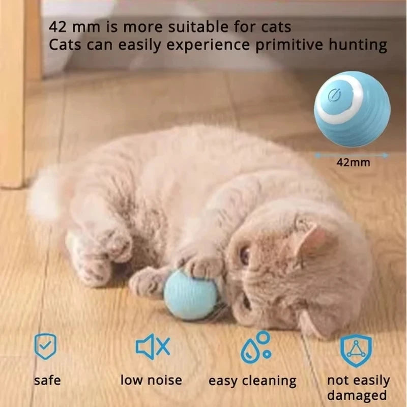 Interactive Cat Smart Ball Toy with USB Charging