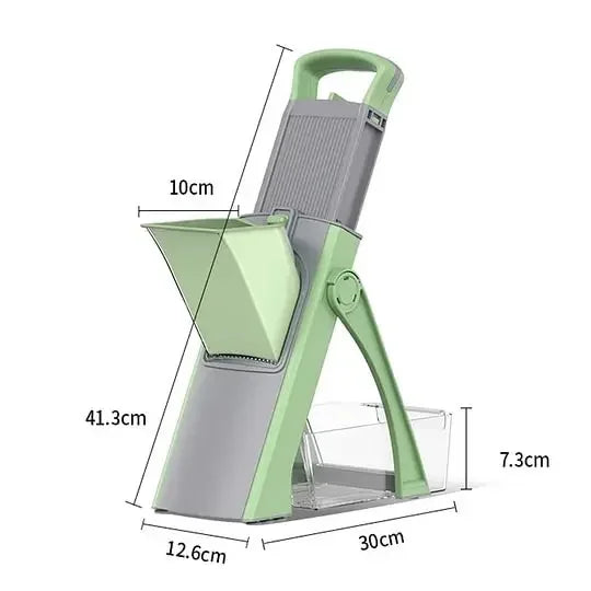 Adjustable Slicer Stainless Steel Vegetable Slicer Shred Safe Vegetable Dicer Onion Carrot Slicer