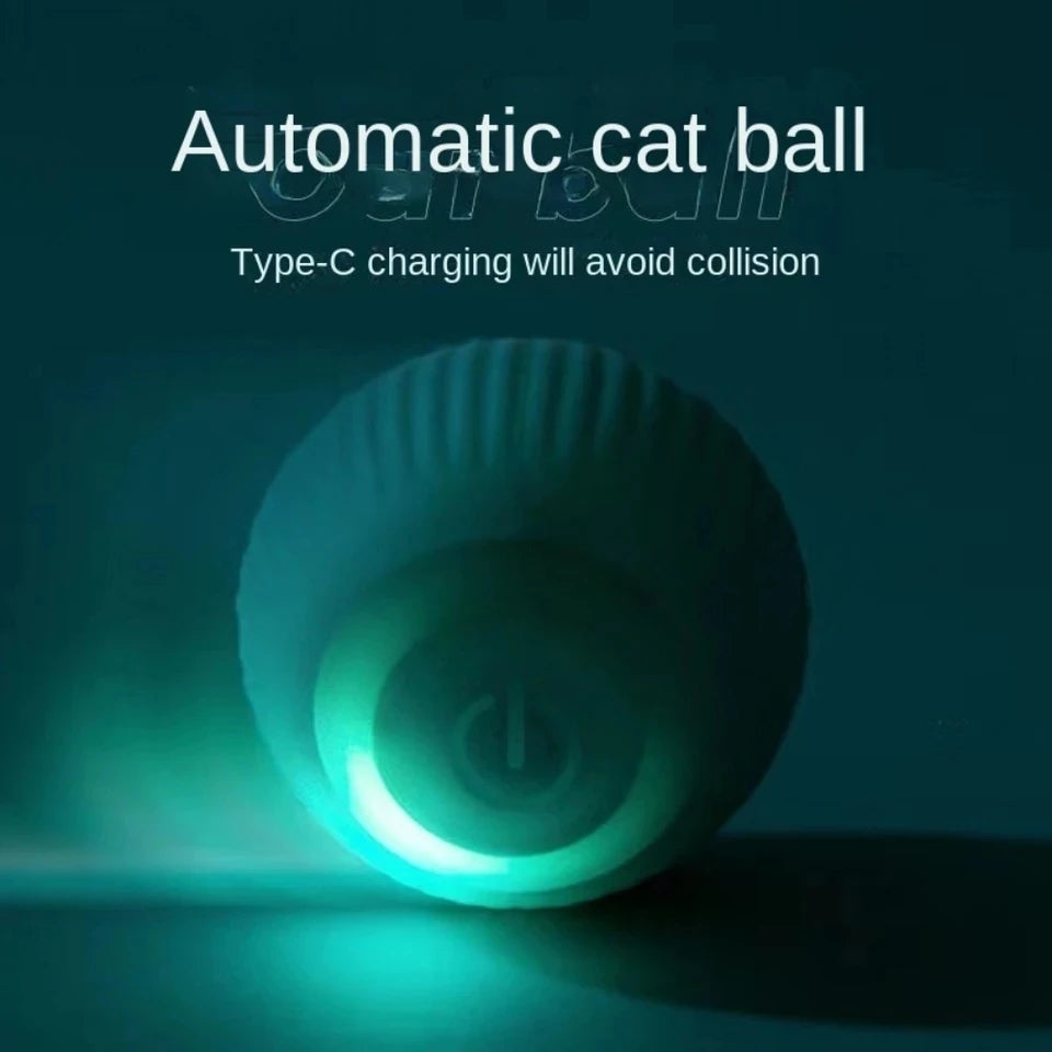 Interactive Cat Smart Ball Toy with USB Charging